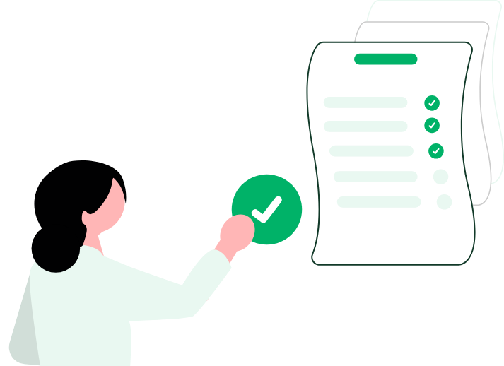 エアコンの風量や運転モードを設定するイラスト